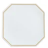 Narumi Waku Collection Gold Couture 25cm Octagonal Plate - Set of 36
