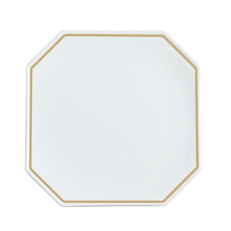 Narumi Waku Collection Gold Couture 31cm Octagonal Plate - Set of 6 Narumi Waku Collection Gold Couture 31cm Octagonal Plate - Set of 6