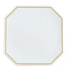 Narumi Waku Collection Gold Couture 31cm Octagonal Plate - Set of 6