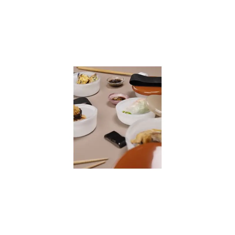 My Glass Studio Bento Box, Cream - Set of 2 - Dia: 11 cm, H: 5 cm
