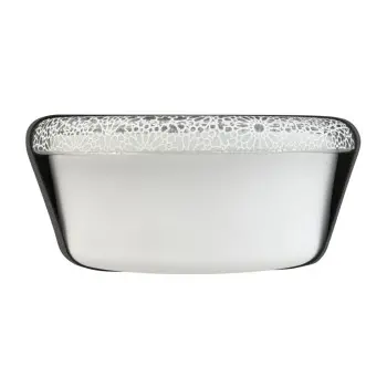 My Glass Studio Bento Box, White - Set of 2 - Dia: 11 cm, H: 5 cm
