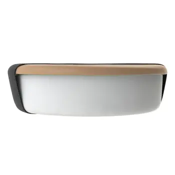 My Glass Studio Bento Box, Cream - Set of 4 - Dia: 15 cm, H: 4 cm