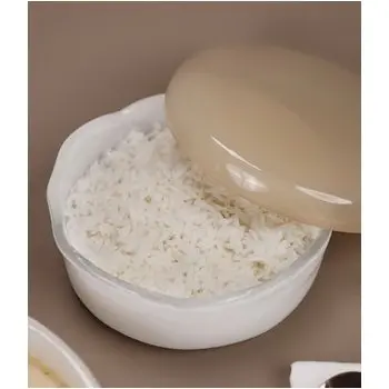My Glass Studio Bento Box, Cream - Set of 4 - Dia: 15 cm, H: 4 cm