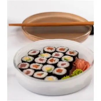 My Glass Studio Bento Box, Cream - Set of 3 - Dia: 19 cm, H: 5 cm