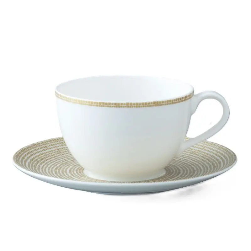 Narumi Cool Coupe Collection Luminar Gold (Border) Tea/Coffee Cup - Set of 36 Narumi Cool Coupe Collection Luminar Gold (Border) Tea/Coffee Cup - Set of 36