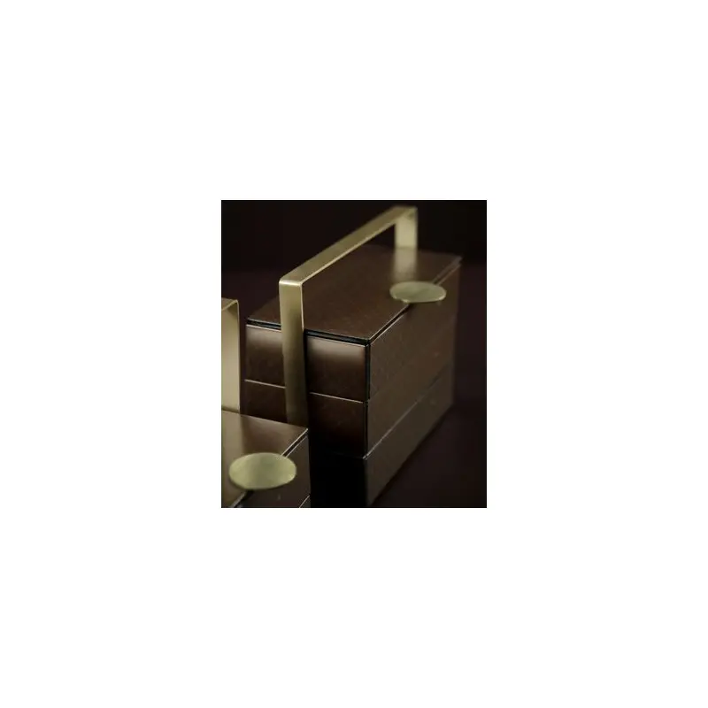 My Glass Studio Bento Box, Black - Set of 2 - 22.8 x 13.0 x 20 cm
