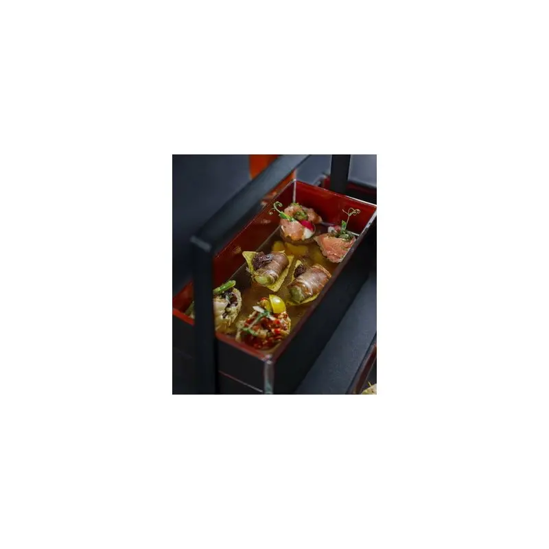My Glass Studio Bento Box, Black - Set of 2 - 22.8 x 13.0 x 20 cm