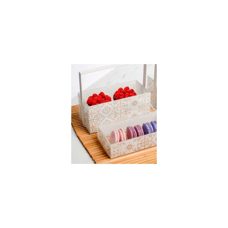 My Glass Studio Bento Box, White - Set of 2 - 22.8 x 13.0 x 20 cm