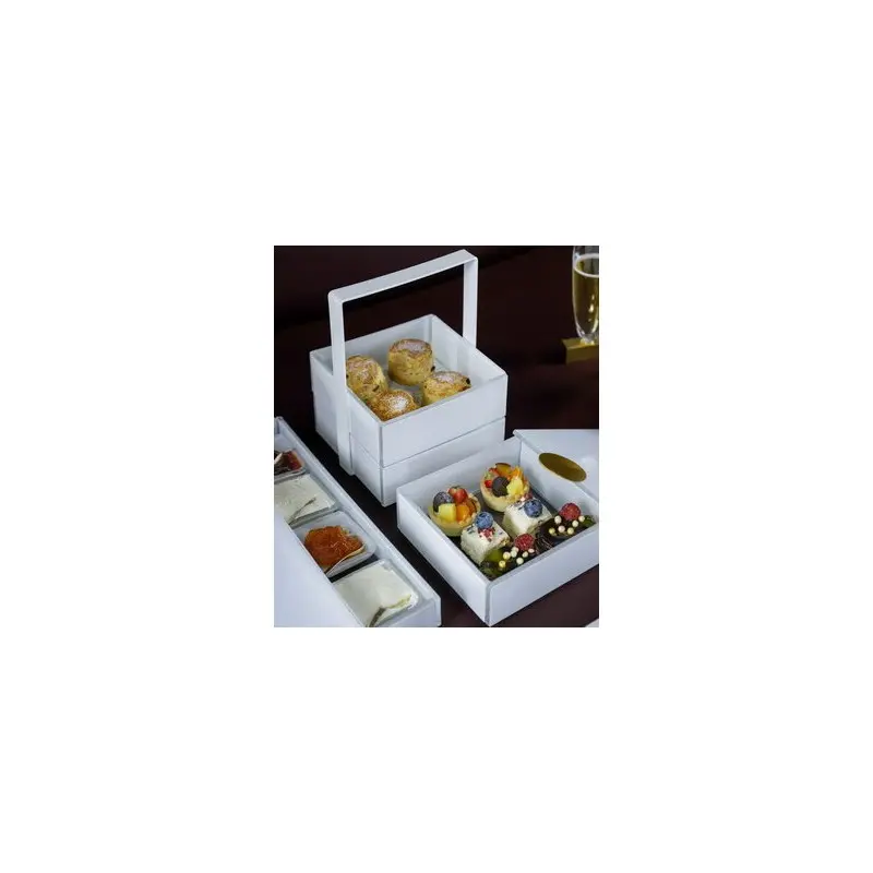 My Glass Studio Bento Box, White - Set of 2 - 14.4 x 16.2 x 20 cm