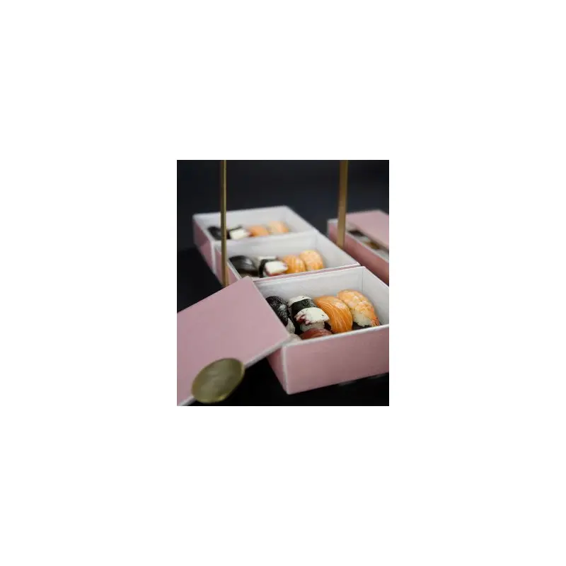 My Glass Studio Bento Box, Black - Set of 2 - 14.4 x 16.2 x 20 cm