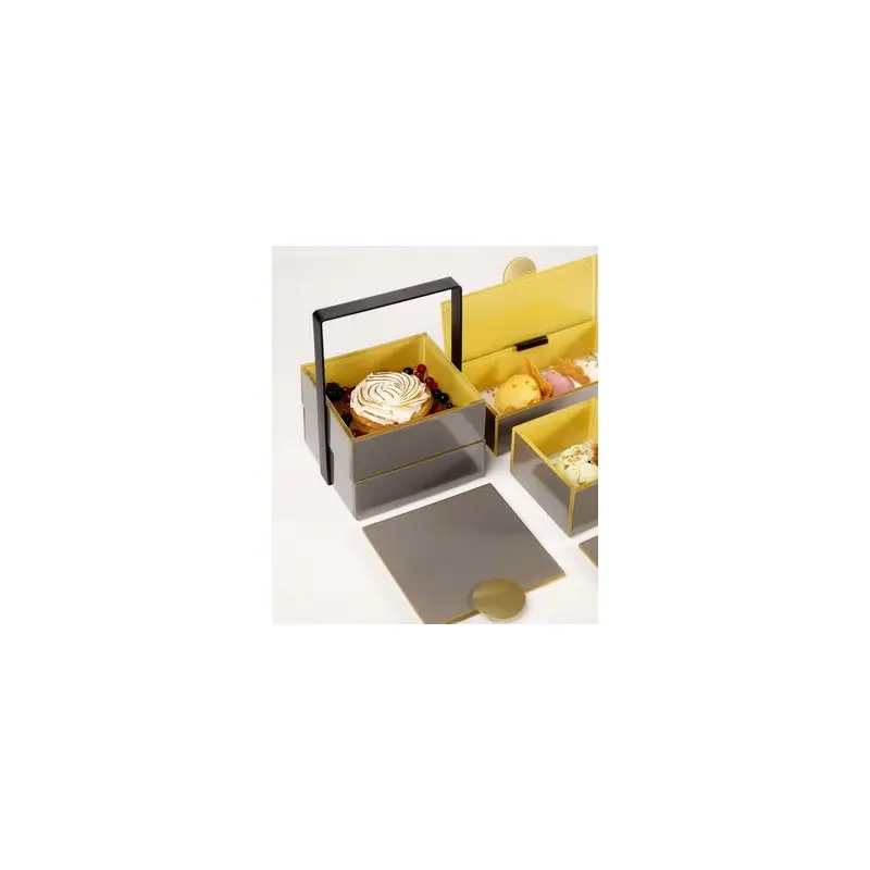 My Glass Studio Bento Box, White - Set of 2 - 14.4 x 16.2 x 20 cm