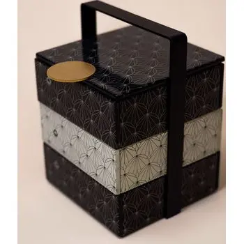 My Glass Studio Bento Box, Brown - Set of 2 - 14.4 x 16.2 x 20 cm