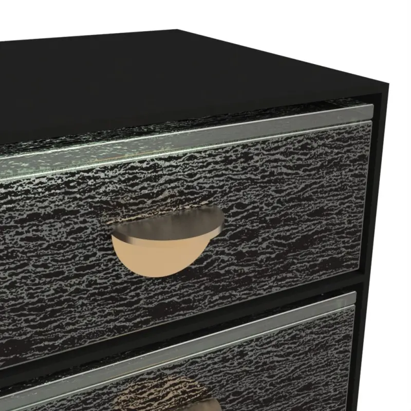 My Glass Studio Bento Box, Black - Set of 2 - 14.0 x 14.0 x 19.5 cm