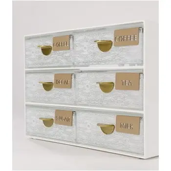 My Glass Studio Bento Box, Gold - Set of 3 - 28.6 x 14.0 x 19 cm