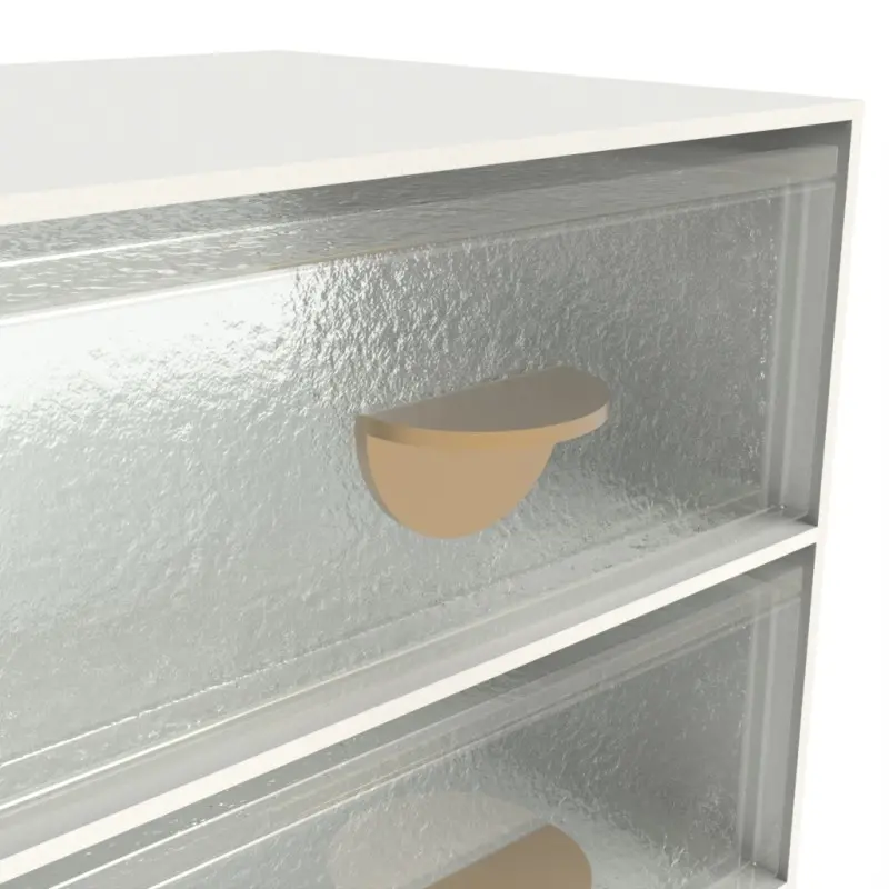 My Glass Studio Bento Box, Clear - Set of 2 - 14.0 x 14.0 x 19.5 cm