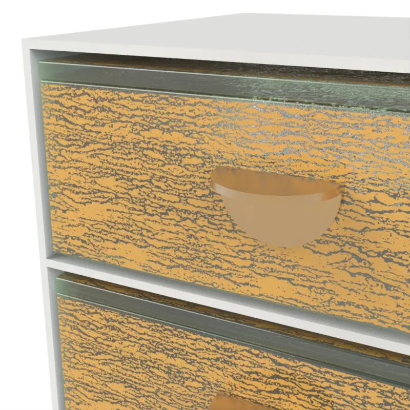 My Glass Studio Bento Box, Gold - Set of 2 - 14.0 x 14.0 x 19.5 cm