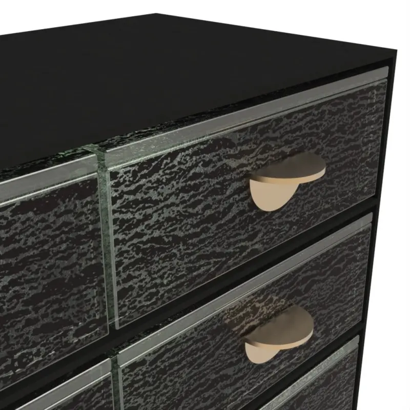 My Glass Studio Bento Box, Black - Set of 2 - 43.5 x 14.0 x 19 cm