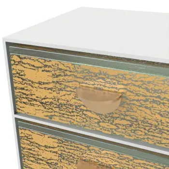My Glass Studio Bento Box, Gold - Set of 2 - 43.5 x 14.0 x 19 cm