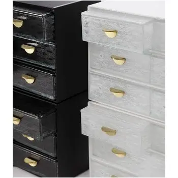 My Glass Studio Bento Box, Gold - Set of 2 - 43.5 x 14.0 x 19 cm