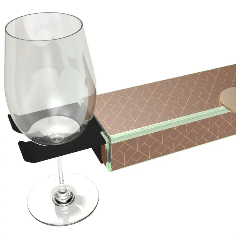 My Glass Studio Wine Holder Plate, Brown - Set of 8 - 36.0 x 9.0 x 4 cm My Glass Studio Wine Holder Plate, Brown - Set of 8 - 36.0 x 9.0 x 4 cm
