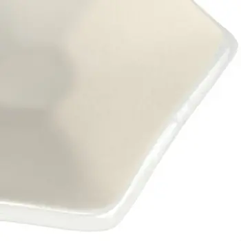 My Glass Studio Tasting Plate, Cream - Set of 24 - Dia: 12 cm, H: 2 cm