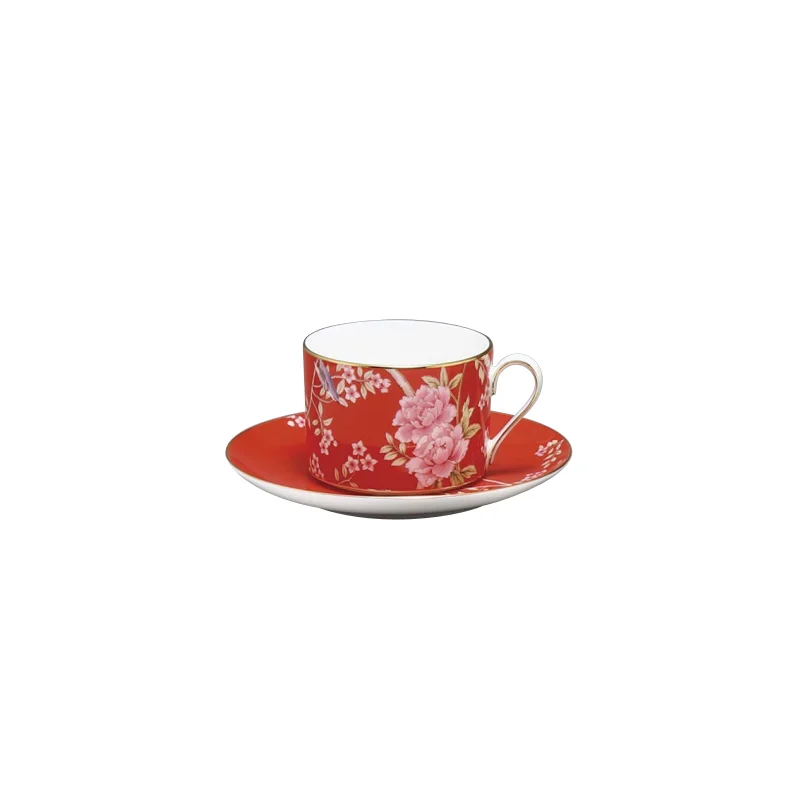 Narumi Flat Rim Collection Queen's Garden Red 16cm Saucer - Set of 36 Narumi Flat Rim Collection Queen's Garden Red 16cm Saucer - Set of 36