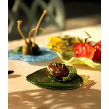 My Glass Studio Tasting Plate, Grey - Set of 20 - 6.5 x 5.5 x 1 cm