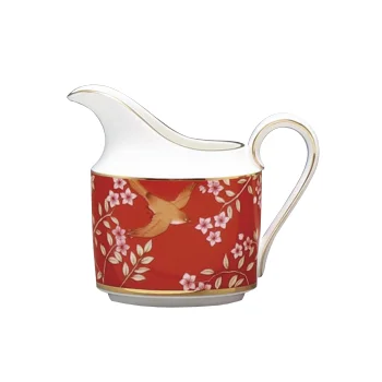 Narumi Flat Rim Collection Queen's Garden Red Creamer Jug 170cc - Set of 12