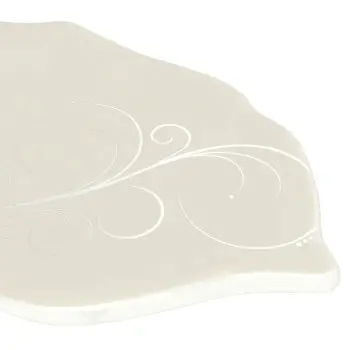 My Glass Studio Tasting Plate, Cream - Set of 12 - 15.5 x 9.0 x 3 cm