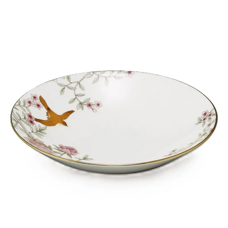 Narumi New Rim Collection Queen's Garden Red 23cm Soup Plate - Set of 36 Narumi New Rim Collection Queen's Garden Red 23cm Soup Plate - Set of 36
