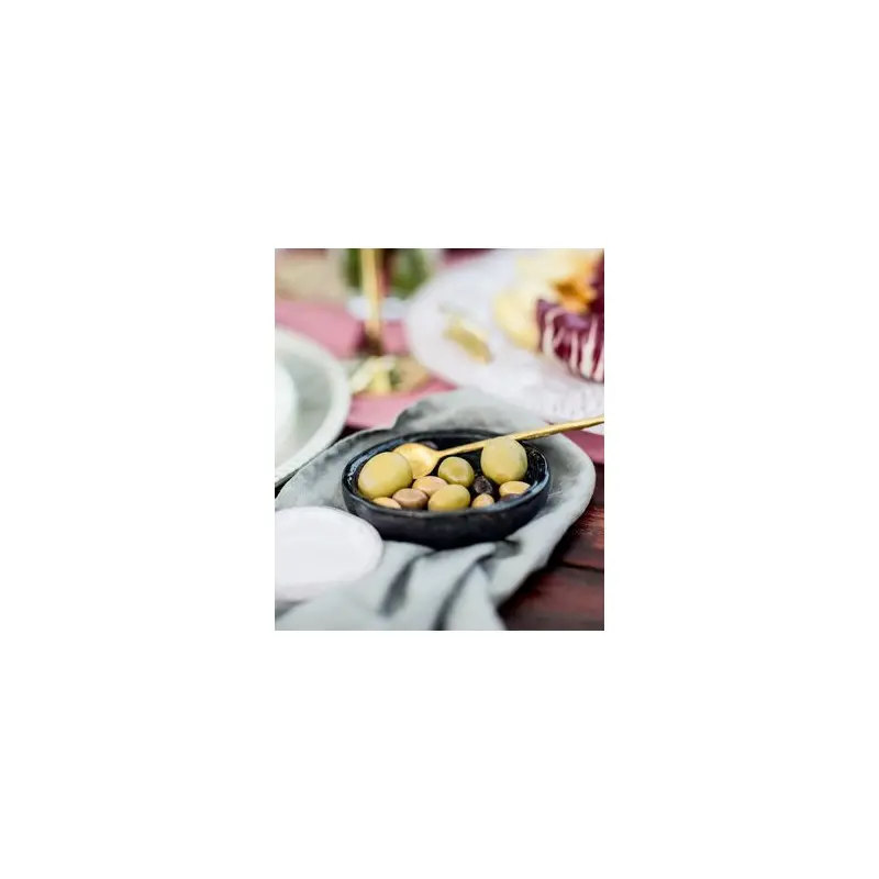 My Glass Studio Olive Bowl, Grey - Set of 10 - 11.7 x 2.5 x 0cm