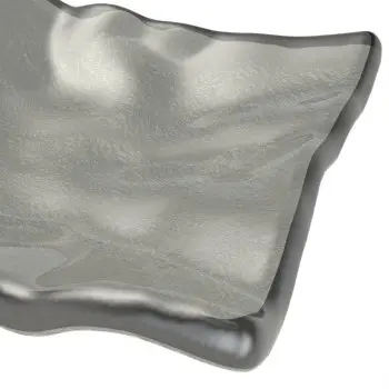 My Glass Studio Tasting Plate, Grey - Set of 6 - 8.5 x 8.5 x 2 cm