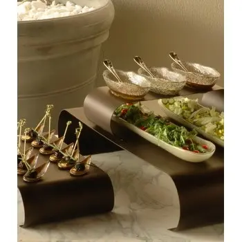 My Glass Studio Appetizer Spoon, Grey - Set of 16 - 9.7 x 4.4 x 2 cm