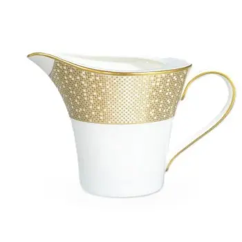 Narumi Flat Rim Collection Gold Dust Creamer Jug 170cc - Set of 12