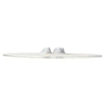 My Glass Studio Canape Tray, White - Set of 6 - Dia: 42 cm, H: 4 cm