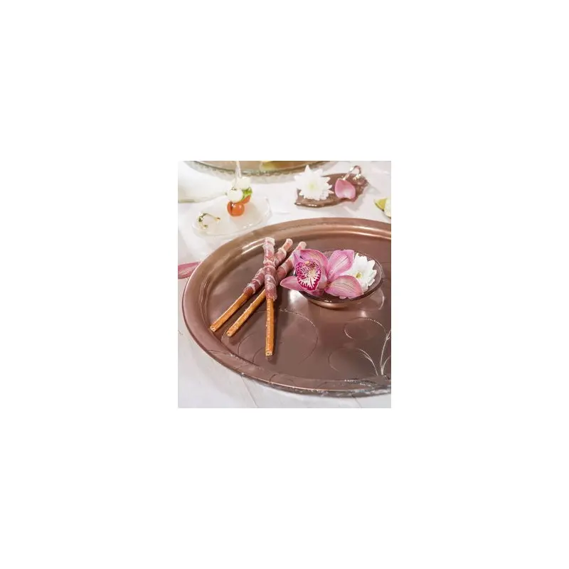 My Glass Studio Appetizer Server, Cream - Set of 6 - Dia: 39 cm, H: 4 cm My Glass Studio Appetizer Server, Cream - Set of 6 - Dia: 39 cm, H: 4 cm