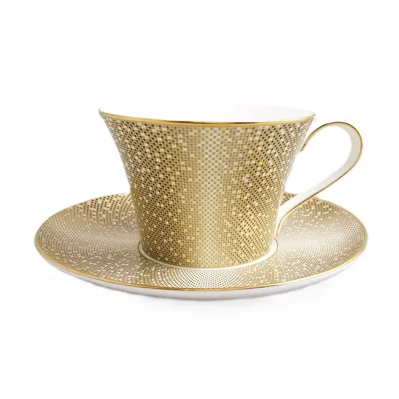 Narumi Flat Rim Collection Gold Dust Tea/Coffee Cup - Set of 24 Narumi Flat Rim Collection Gold Dust Tea/Coffee Cup - Set of 24