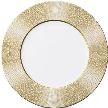 Narumi Flat Rim Collection Gold Dust 27cm Flat Rim Plate - Set of 24