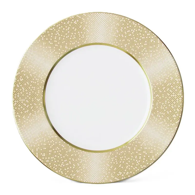 Narumi Flat Rim Collection Gold Dust 23cm Flat Rim Plate - Set of 24 Narumi Flat Rim Collection Gold Dust 23cm Flat Rim Plate - Set of 24