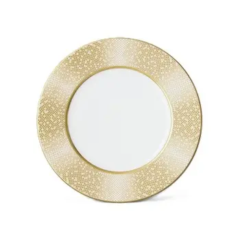 Narumi Flat Rim Collection Gold Dust 16cm Flat Rim Plate - Set of 24