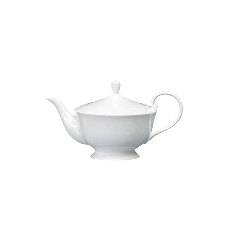 Narumi New Rim Collection White Tea Pot With Cover 940cc - Set of 8 Narumi New Rim Collection White Tea Pot With Cover 940cc - Set of 8