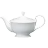 Narumi New Rim Collection White Tea Pot With Cover 940cc - Set of 8