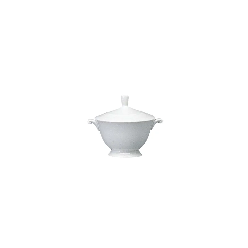 Narumi New Rim Collection White Sugar Bowl With Cover 300cc - Set of 12 Narumi New Rim Collection White Sugar Bowl With Cover 300cc - Set of 12