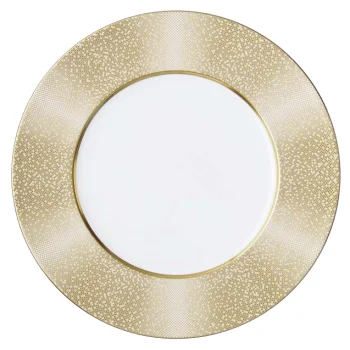 Narumi Flat Rim Collection Gold Dust 30cm Flat Rim Plate - Set of 6