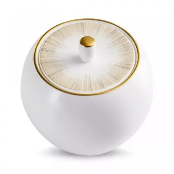Narumi Cool Coupe Collection Glowing Gold Sugar Bowl With Cover 430cc - Set of 12