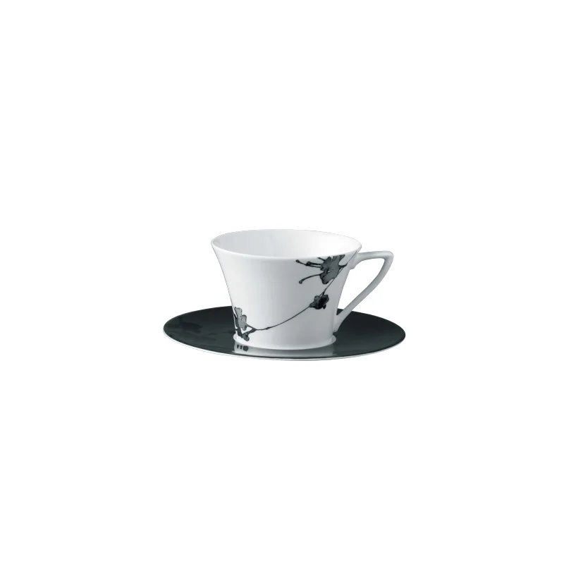 Narumi Flat Rim Collection Montmartre Noir Tea/Coffee Cup - Set of 24 Narumi Flat Rim Collection Montmartre Noir Tea/Coffee Cup - Set of 24