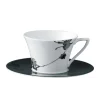 Narumi Flat Rim Collection Montmartre Noir Tea/Coffee Cup - Set of 24