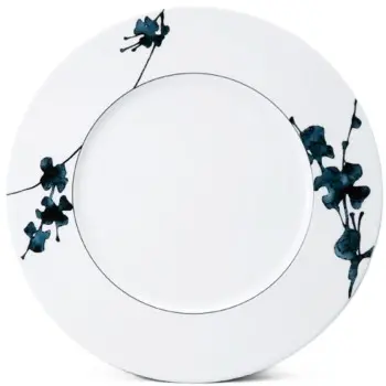Narumi Flat Rim Collection Montmartre Noir 27cm Flat Rim Plate - Set of 24