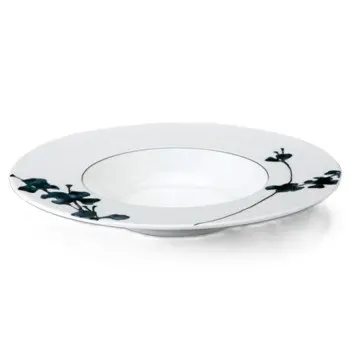 Narumi Flat Rim Collection Montmartre Noir 25cm Soup Plate - Set of 30