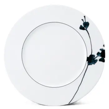 Narumi Flat Rim Collection Montmartre Noir 21cm Flat Rim Plate - Set of 24